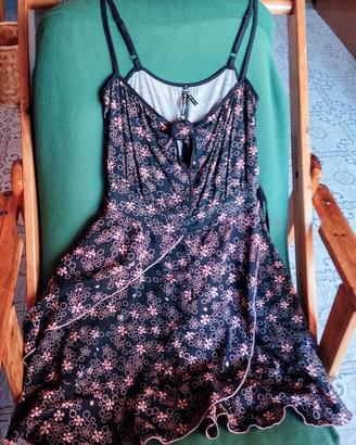 Vestito nero e rosa Fornarina 