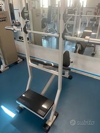 Panca 45 con supporti per bilanciere panatta