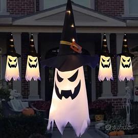 Fantasma di Halloween con cappello LED