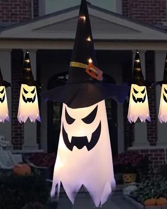 Fantasma di Halloween con cappello LED