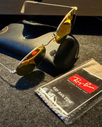 Ray-Ban RB3447 Round Metal Polarized originali oro