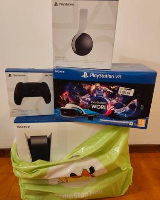 PlayStation 5 più VR  cuffie WI-FI JOISTICK 