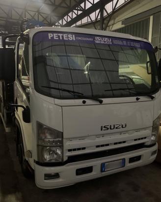 Isuzu usato P75 ribaltabile e gru