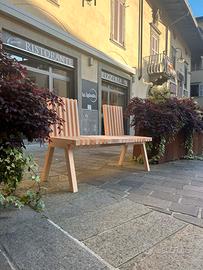 Panca pieghevole in legno di faggio