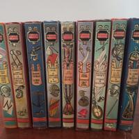 Collana di  9 libri antichi i giovani bibliofili