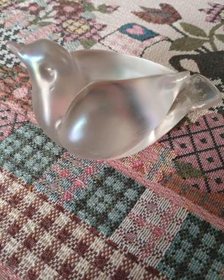 Colomba in vetro satinato