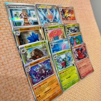Set 12 Carte Pokemon Originali Holo/Reverse/Ex