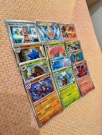 Set 12 Carte Pokemon Originali Holo/Reverse/Ex