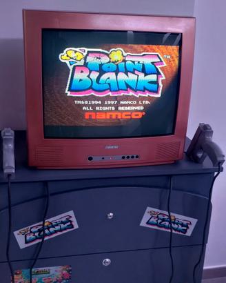 point blank con pistole gioco arcade ps1