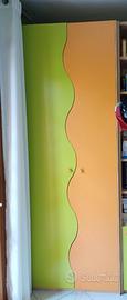 Armadio per cameretta per bambini 240x90x60