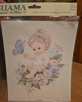 kit decoupage 3D vintage SUAMA nuovi