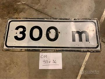 Cartello stradale autostradale vintage originale