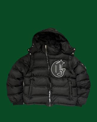 giaccone piumino nero corvidae puffer bomber