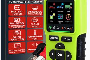 BT90 PRO Tester per batteria, 6V/12V/24V, 2-360Ah