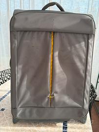 Valigia / Trolley Grande DELSEY – Grigio e Giallo