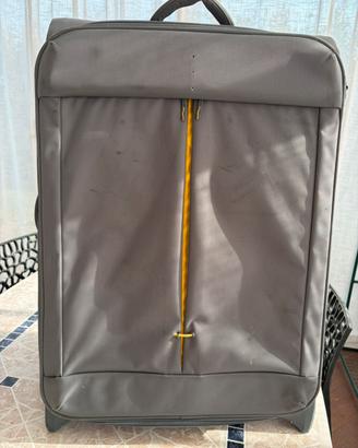 Valigia / Trolley Grande DELSEY – Grigio e Giallo