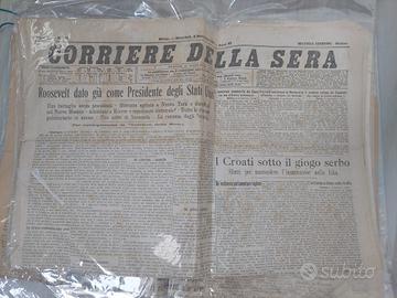 Lotto di 5 giornali d'epoca con argomenti storici