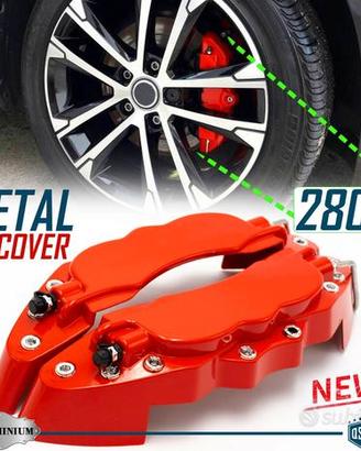 2 Cover COPRI PINZE Freni Rosse per Auto 28CM