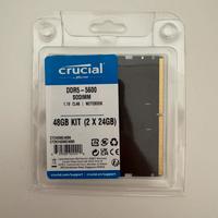 RAM Crucial 48GB (2x24GB) DDR5 5600MHz SO-DIMM