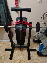 panca addominali con pesi