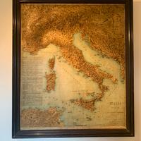 Antica carta geografica dell’Italia (1891)