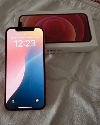 Iphone 12 128GB Red + Cover e Pellicole