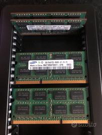 4 moduli SODIMM DDR3 2GB