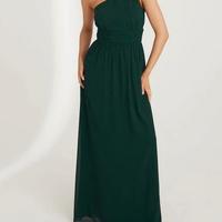 Abito Elegante Damigella Verde Smeraldo