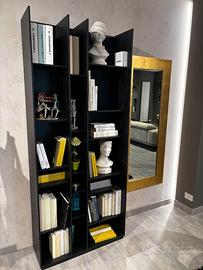 LIBRERIA LZ-1 OLMO BLACK ZALF H.210XL.90XPR.31,6