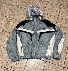 Giacca West Scout Grigio Argento Cyber Y2K