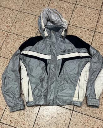 Giacca West Scout Grigio Argento Cyber Y2K