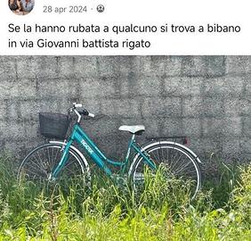 BICICLETTA RUBATA TIGOTA' A BIBANO