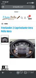 Coprivolante Freelander 2 vera pelle su misura