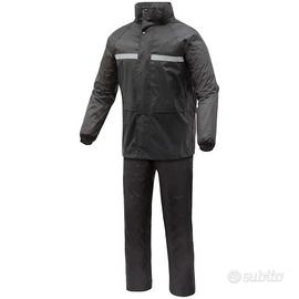 KIT GIACCA E PANTALONE TG XXL ANTIPIOGGIA NERO SEP