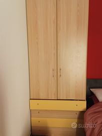 armadio da cameretta con angolo 