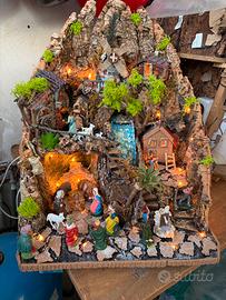 Presepe artigianale interamente fatto a mano