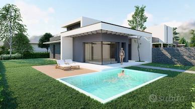 VILLA INDIPENDENTE SU PIANO UNICO, LIBERA SU 4 LAT