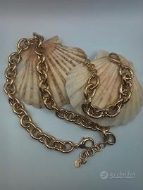 collana e bracciale acciaio 