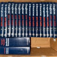 Lotto 25 volumi manuali e dizionari di lingue