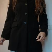 cappotto nero sisley