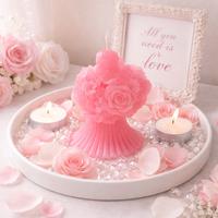 Candela donna/sposa floreale