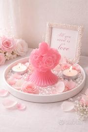 Candela donna/sposa floreale