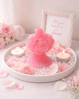 Candela donna/sposa floreale