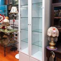 Vetrina Bianca A Due Ante In Vetro – 24971