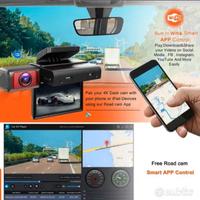 Dash Cam con WiFi 3 Pollici FHD Visione Notturna 