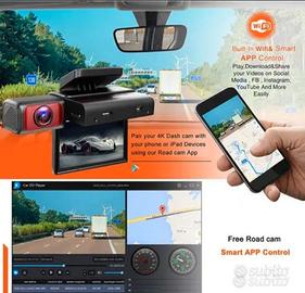 Dash Cam con WiFi 3 Pollici FHD Visione Notturna 