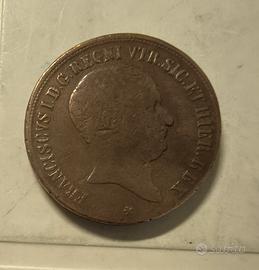 10 Tornesi 1825-Francesco I di Borbone-R.d.2 Sicil