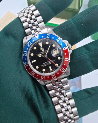 Rolex GMT Pepsi 1675 Gilt Full Set 1966