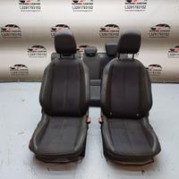 Set sedili in pelle \ tessuto cucitura bianca ope