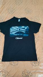 maglia maniche corte nera con immagine Venezia